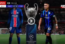 PSG vs Inter de Milán en vivo online gratis por internet