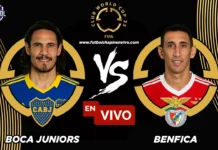 Boca Juniors vs Benfica en vivo online gratis hoy