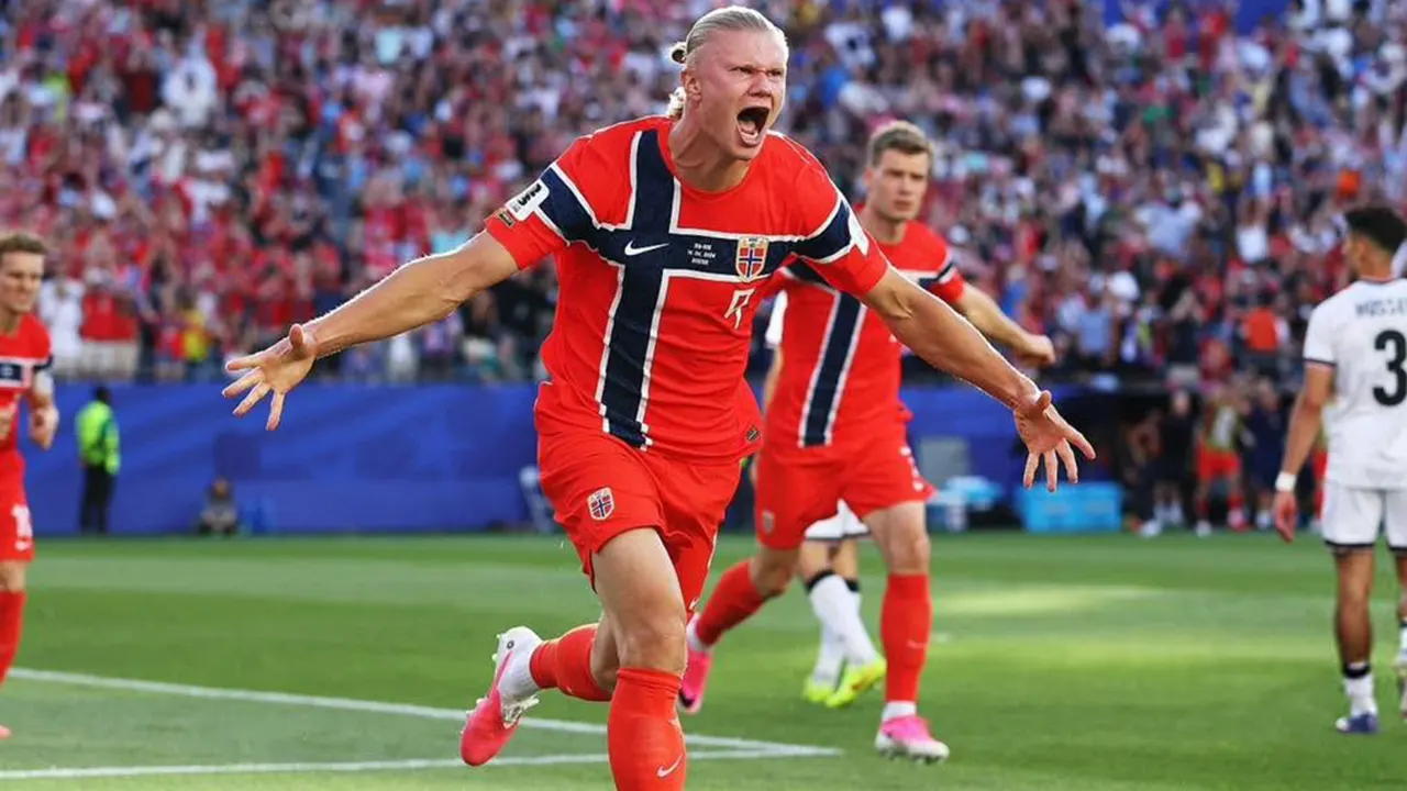 El estreno soñado de Erling Haaland: doblete y más récords con la Selección de Noruega